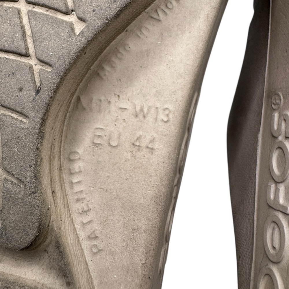 OOFOS Men's Gray Sandals - Size 11 - Picture 10 of 10